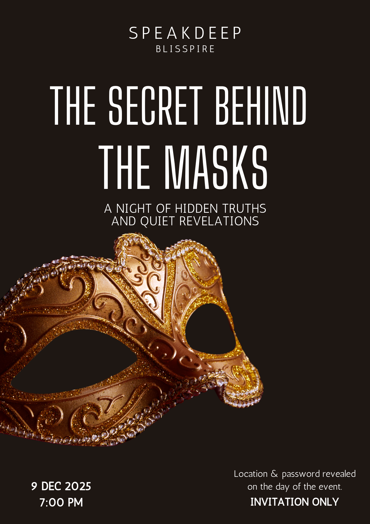 The Secret Behind the Masks — SpeakDeep poster